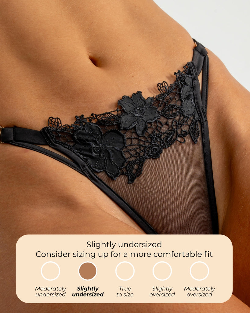 Florence Black Thong